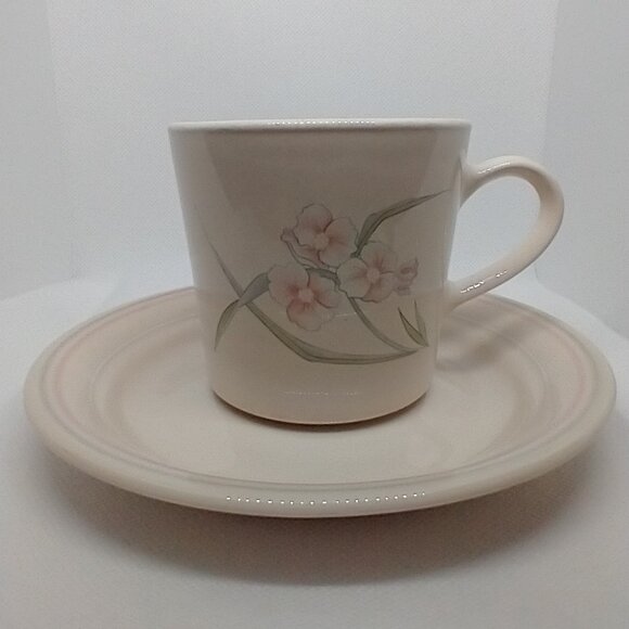 VTG 7 Cups/Saucers Corelle Sets Corning  Spring Pond Dinnerware Cups/Saucers Set - Picture 1 of 10